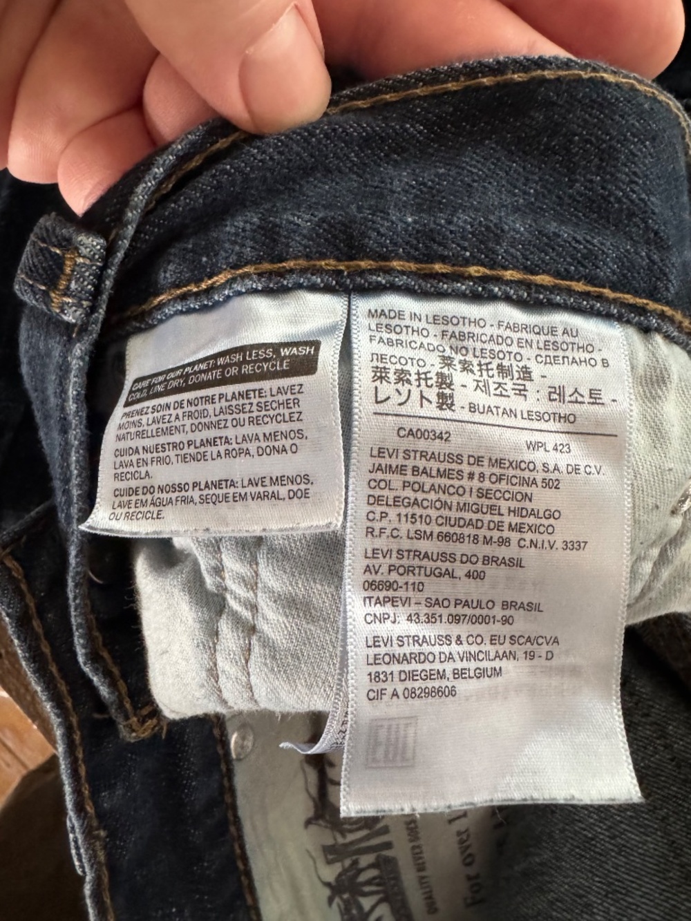 514 Levi's Dark Blue Jeans W33 L30 - Picture 5 of 6